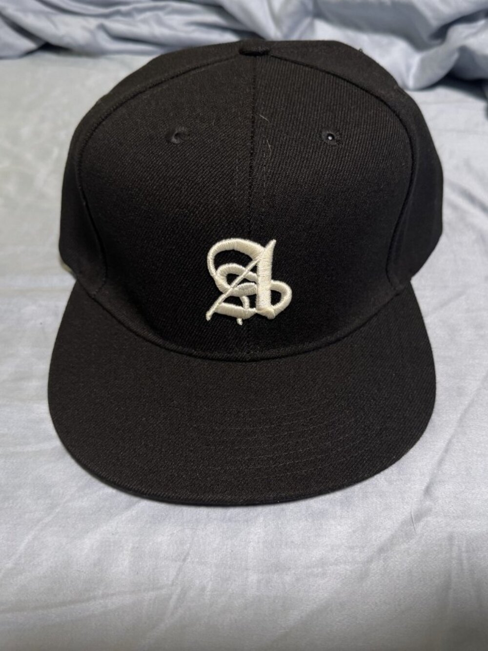 ANANKE Fate Black Snapback Hat White Embroidery New Sealed  Description